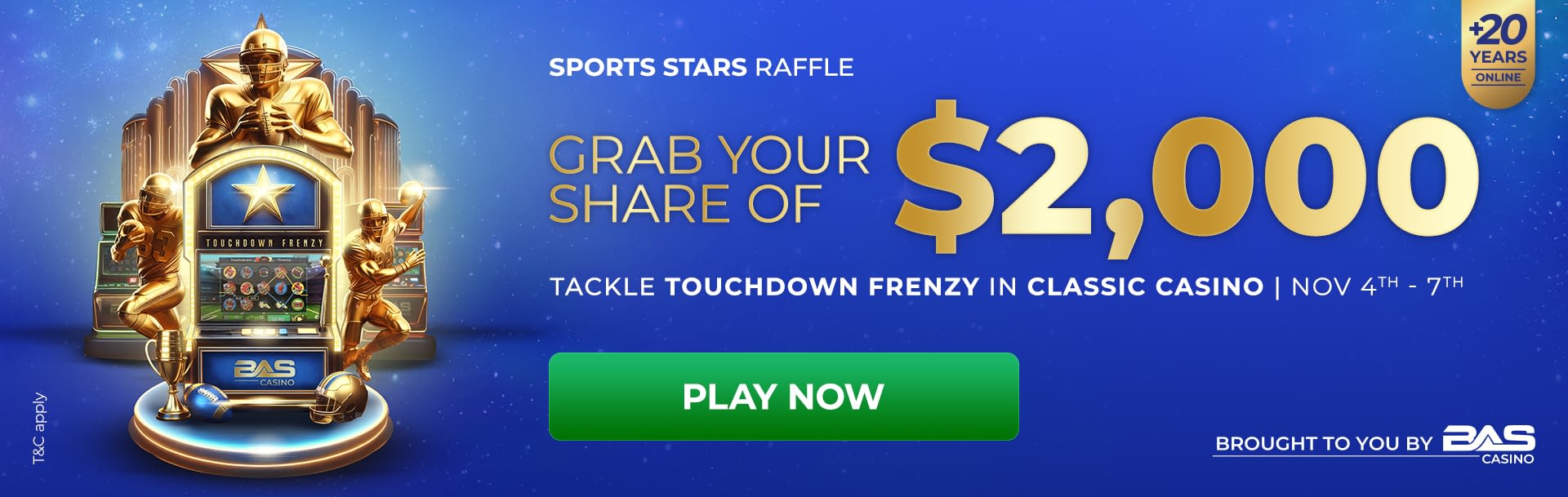 Casino Sports Star Raffle