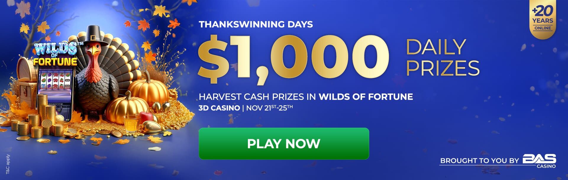 Casino Thanks Winning