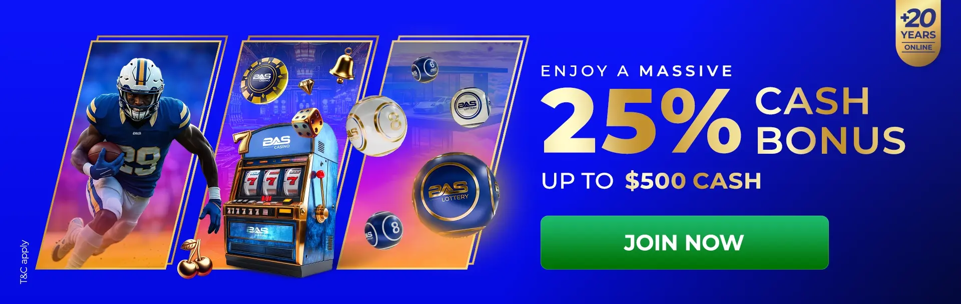 25% Cash Bonus General Promo 