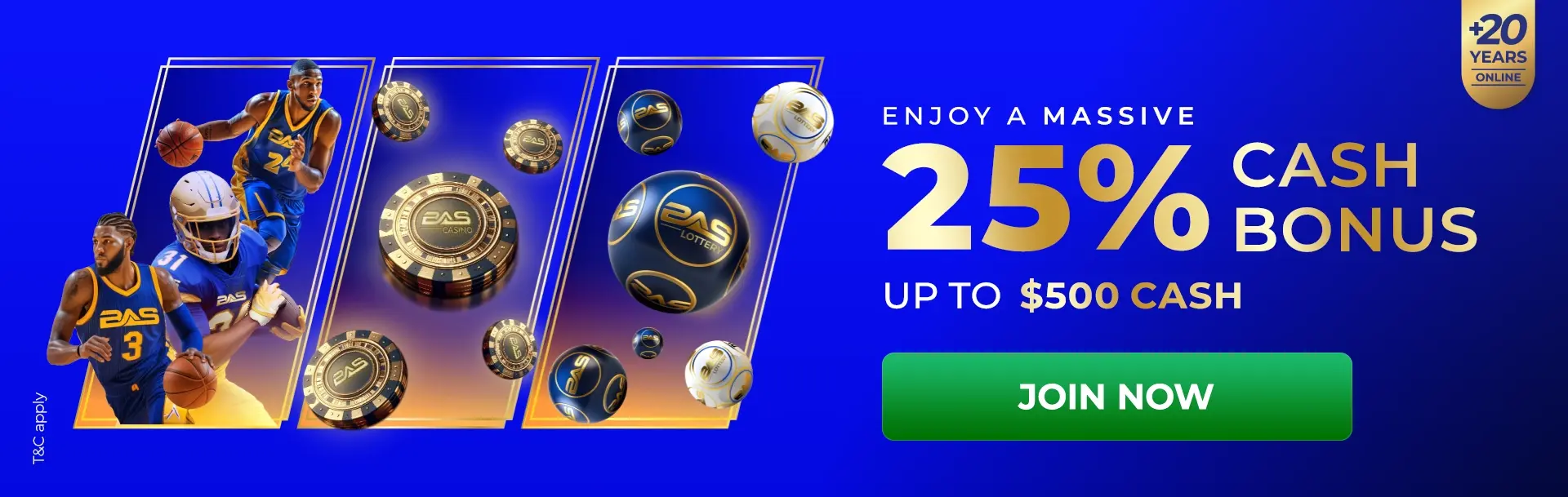 25% Cash Bonus General Promo 